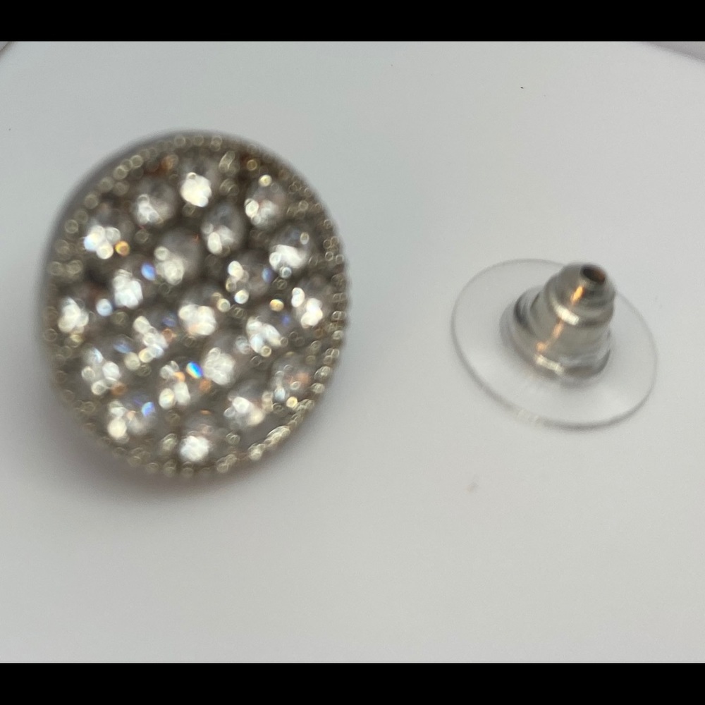 Kate Spade Silver Shine On Pave Studs - Picture 3 of 3